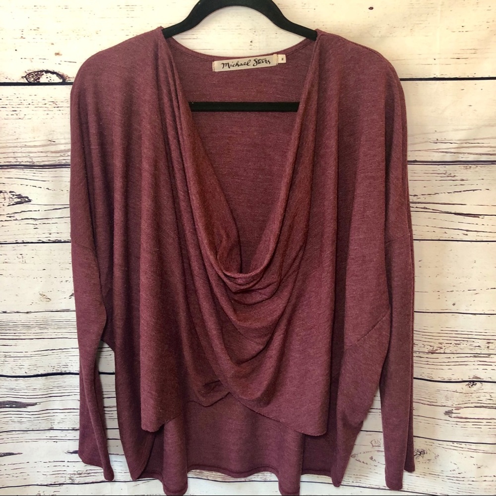 Michael Stars Wrap Like Oversized Light Sweater -M